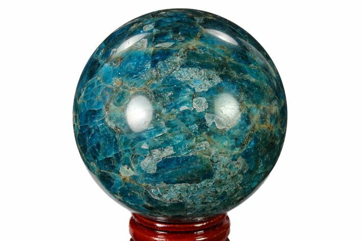 Bright Blue Apatite Sphere - Madagascar #154267